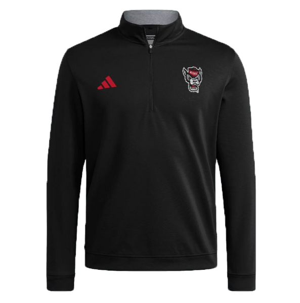 NC State Wolfpack adidas 2025 Black Wolfhead Elevated 1/4 Zip