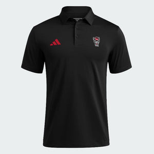 NC State Wolfpack adidas 2025 Black Wolfhead Ultimate365 Polo