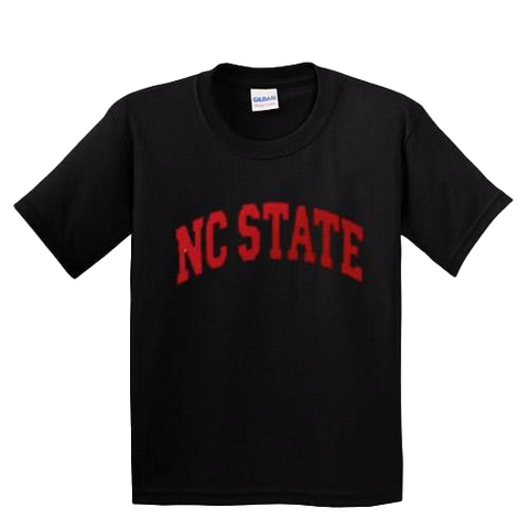 NC State Wolfpack Youth Black Arch T-Shirt