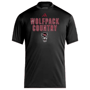 NC State Wolfpack Adidas Black Wolfpack Country Pregame T-Shirt