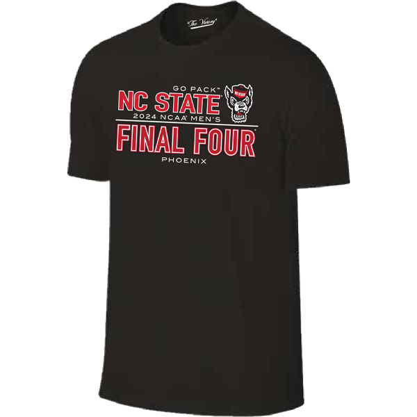 NC State Wolfpack 2024 Men's Basketball Final Four Black T-Shirt