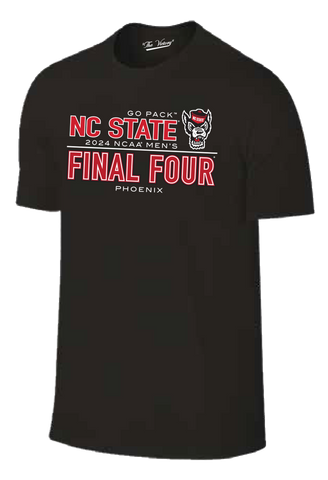 NC State Wolfpack 2024 Men's Basketball Final Four Black Youth T-Shirt