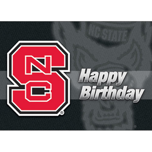 NC State Wolfpack Block S Birthday Card