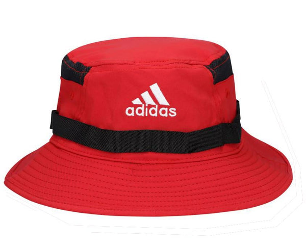 NC State Wolfpack Adidas Red and Black Wolfhead Bucket Hat