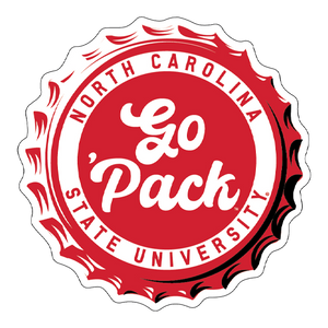 NC State Wolfpack Bottle Cap Rugged Sticker