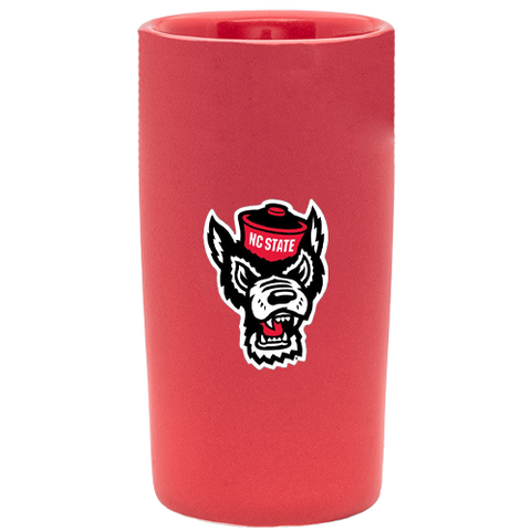 NC State Wolfpack Matte Red 3.5oz Ceramic Shooter Glass