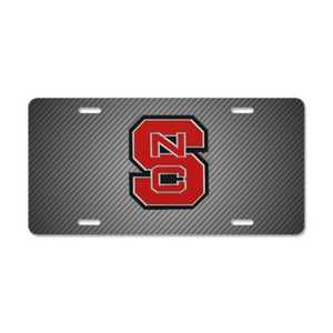 NC State Wolfpack Carbon Fiber License Plate