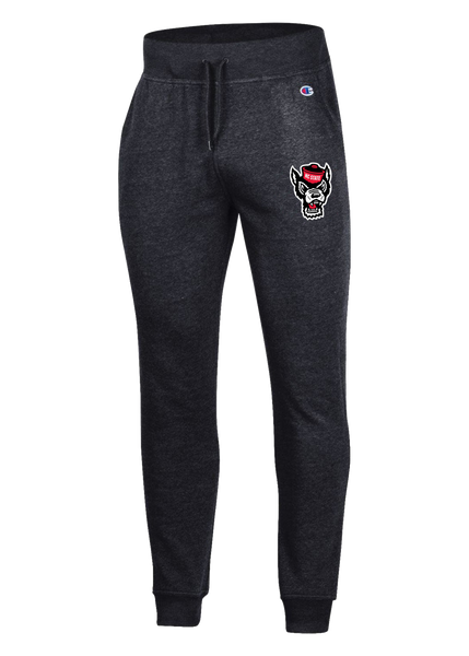 NC State Wolfpack Champion Women's Heathered Black Triumph Fleece Sweatpants