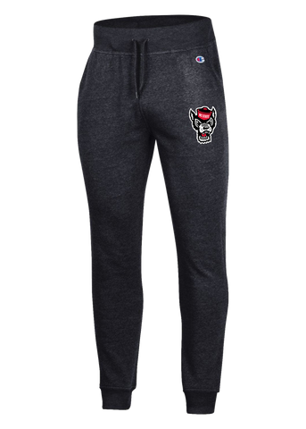 NC State Wolfpack Women's Heathered Black Triumph Fleece Sweatpants