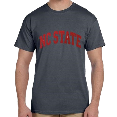 NC State Wolfpack Youth Charcoal Arch T-shirt
