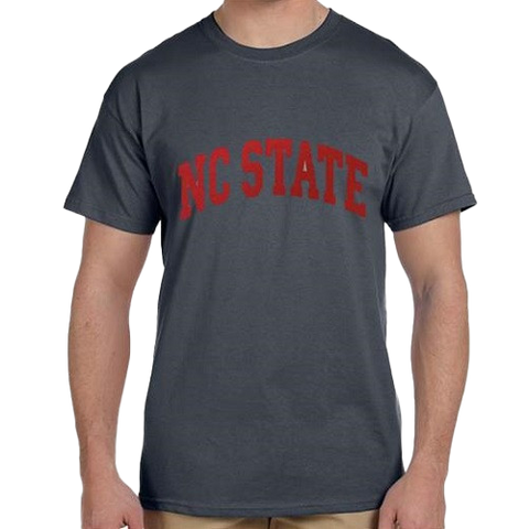 NC State Wolfpack Youth Charcoal Arch T-shirt