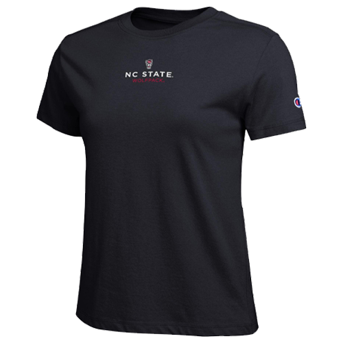 NC State Wolfpack Black Women's Core Wordmark T-Shirt