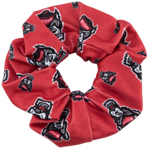 NC State Wolfpack Red Wolfhead All Over Scrunchie