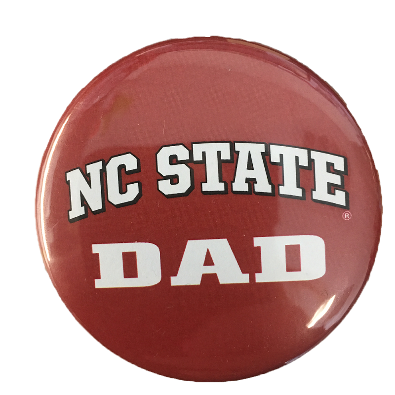 NC State Wolfpack Red Dad Button