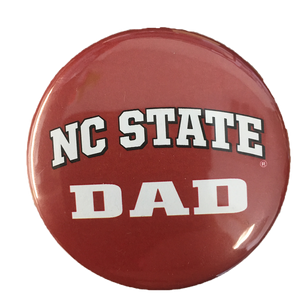NC State Wolfpack Red Dad Button
