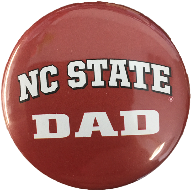 NC State Wolfpack Red Dad Button