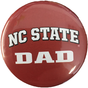 NC State Wolfpack Red Dad Button