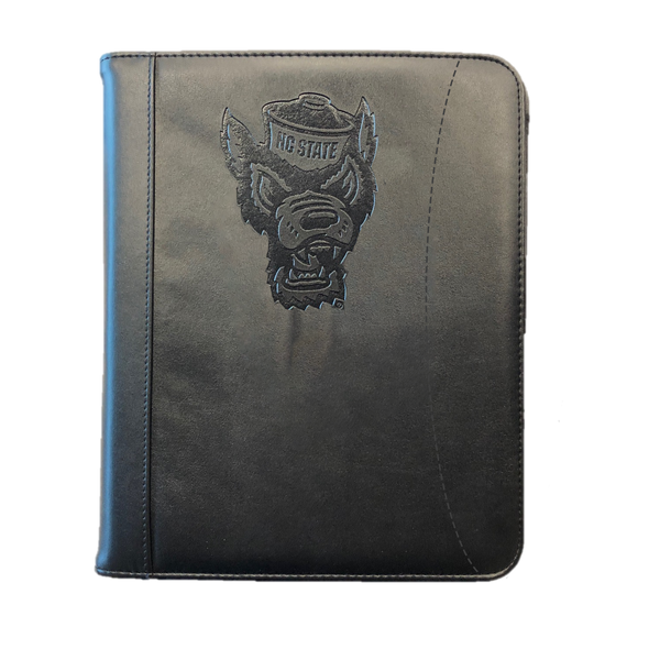 NC State Wolfpack Black 10x12 Deluxe Student Wolfhead Padfolio