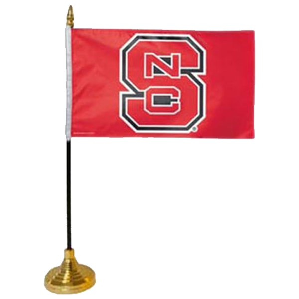 NC State Wolfpack 4" x 6" Desk Flag
