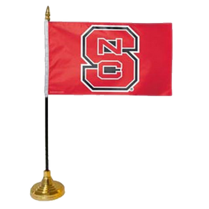 NC State Wolfpack 4"X6" Desk Flag