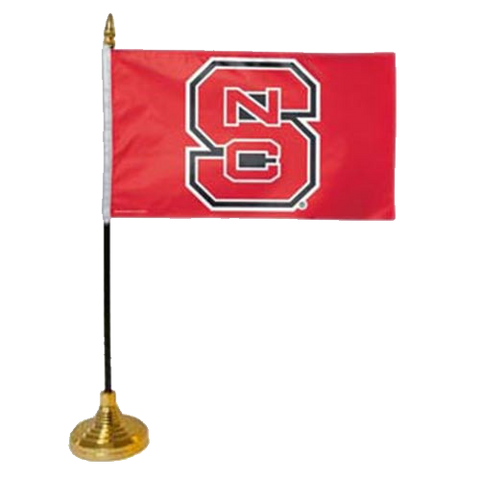 NC State Wolfpack 4"X6" Desk Flag