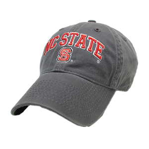 NC State Wolfpack Dark Grey Relaxed Twill Adjustable Hat
