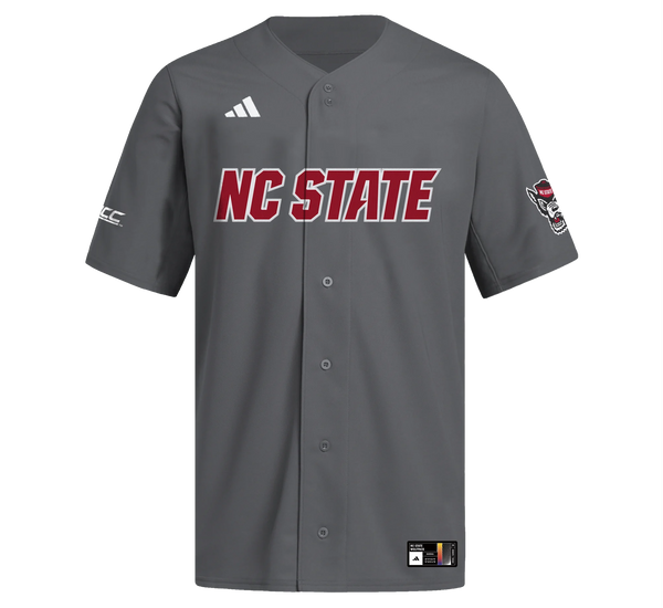 NC State Wolfpack adidas 2026 Grey Baseball Jersey