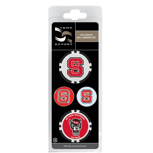 NC State Wolfpack TE Ball Marker Set