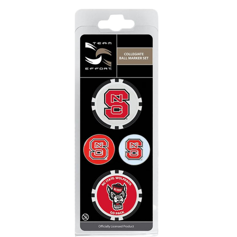 NC State Wolfpack TE Ball Marker Set