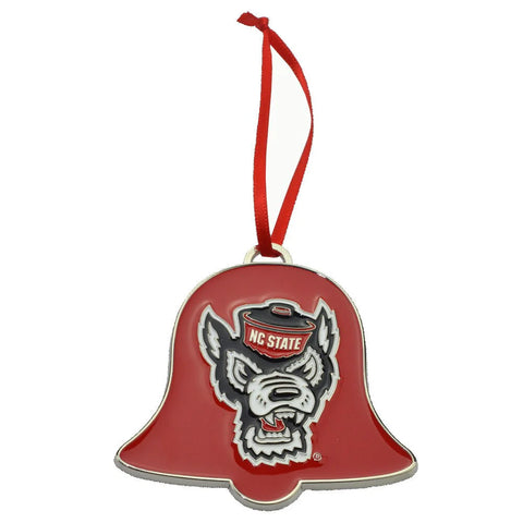 NC State Wolfpack Bell Shaped Metal Ornament