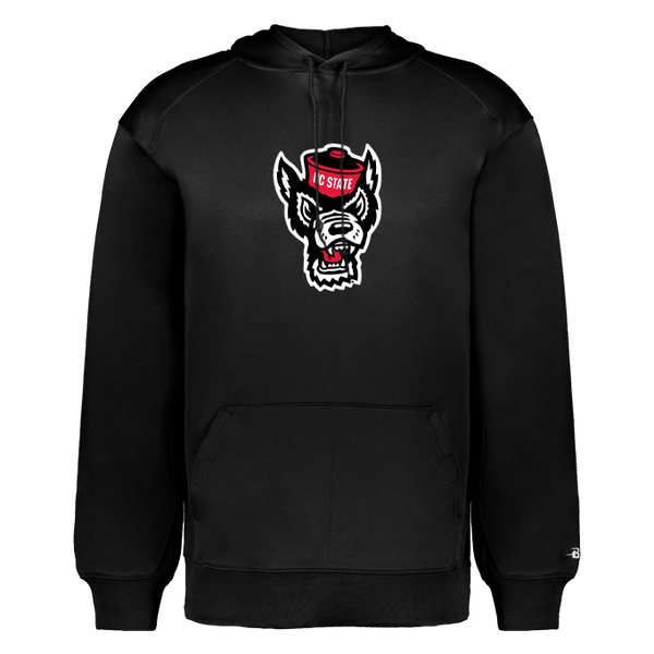 NC State Wolfpack Black Wolfhead Performance Fleece Hooded Sweatshirt