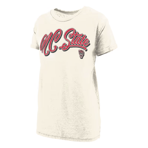 NC State Wolfpack Women's Ivory Harlow Vintage Boyfriend T-Shirt