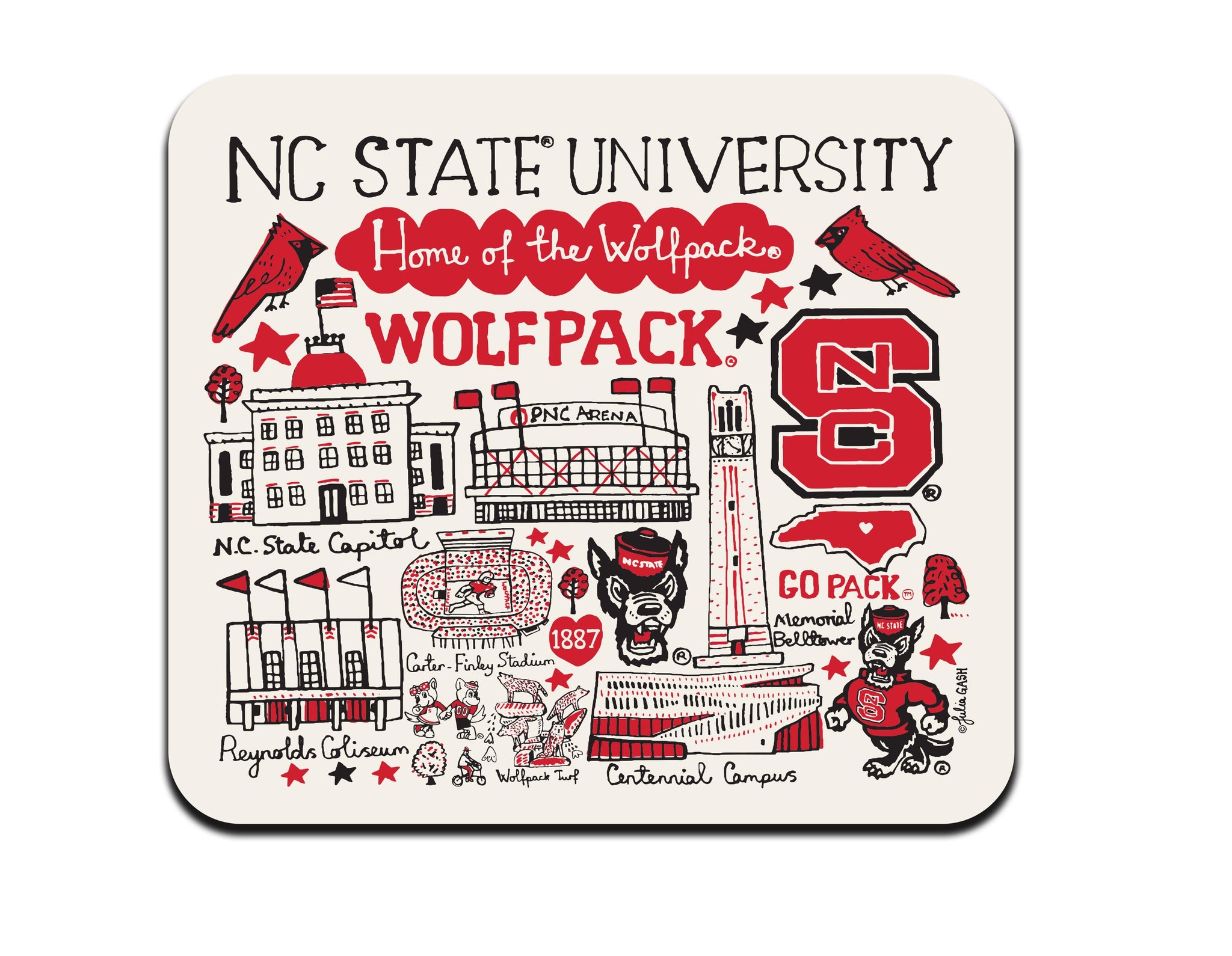 NC State Wolfpack Julia Gash Mousepad