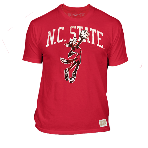 NC State Wolfpack Red Vintage Basketball T-Shirt