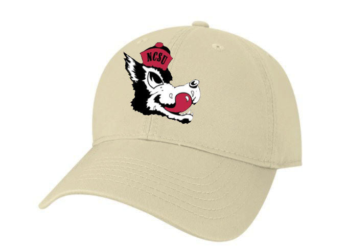 NC State Wolfpack Legacy Stone Slobbering Wolf Adjustable Hat