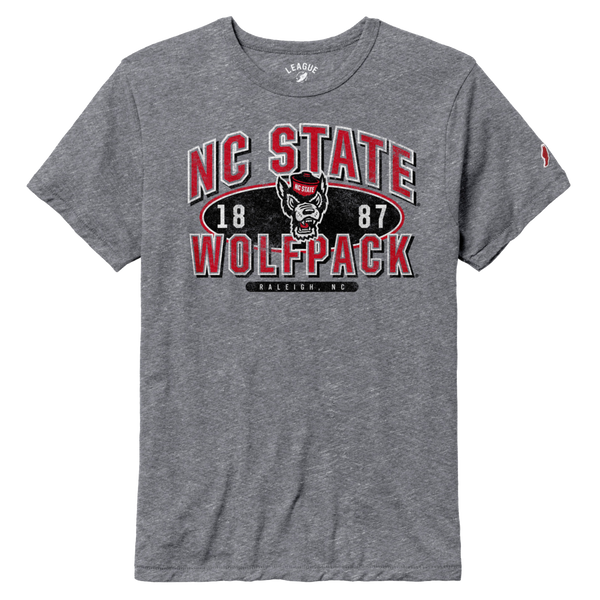 NC State Wolfpack Heather Grey 1887 Wolfhead T-Shirt