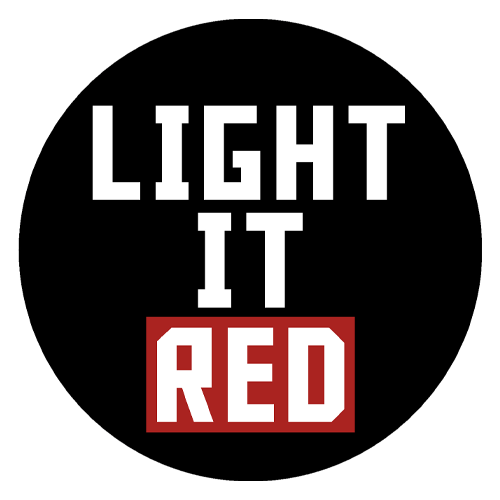 NC State Wolfpack Light it Red Button