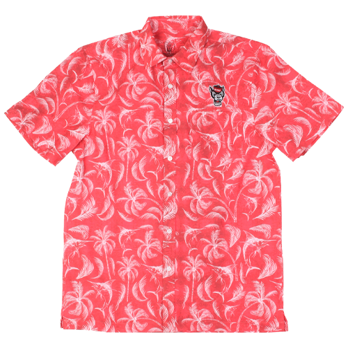 NC State Wolfpack Short Sleeve Marlin Button Down