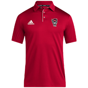 NC State Wolfpack 2024 Adidas Red Sideline Coaches Polo