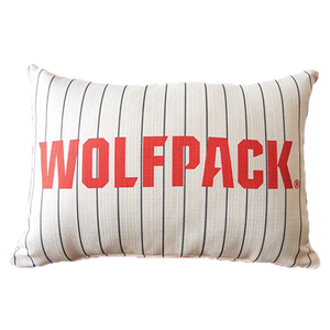 NC State Wolfpack Baseball Pinstripe Pillow