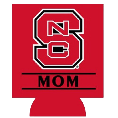 NC State Wolfpack Red Block S Mom Koozie