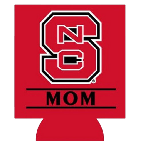 NC State Wolfpack Red Block S Mom Koozie