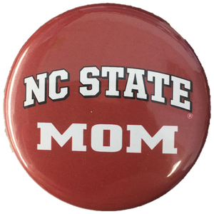 NC State Wolfpack Red Mom Button