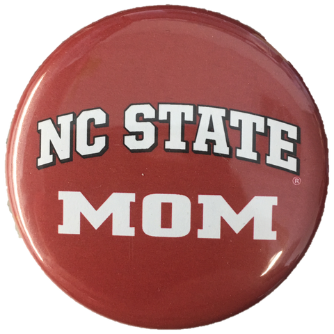 NC State Wolfpack Red Mom Button