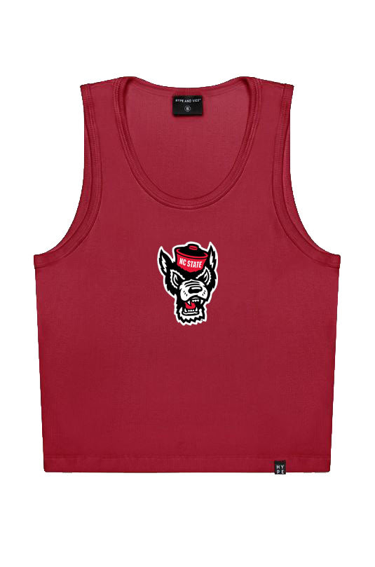 NC State Wolfpack Hype & Vice Women's Red Wolfhead MVP Top