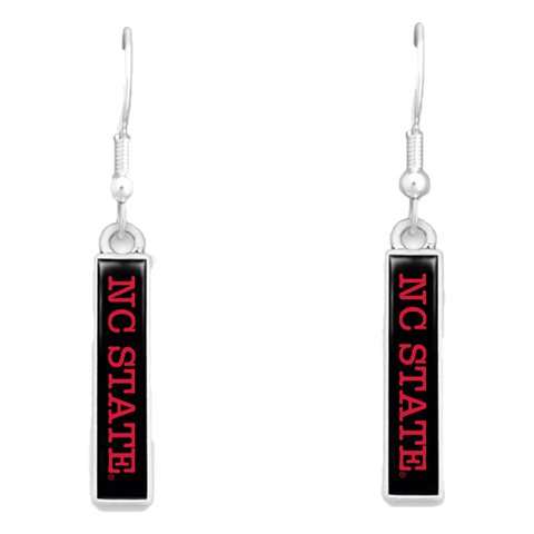 NC State Wolfpack FTH Nameplate Earrings
