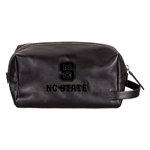 NC State Wolfpack Embossed Block S Toiletry Bag