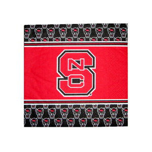 NC State Wolfpack Block S and All Over Wolfhead Luncheon Napkins