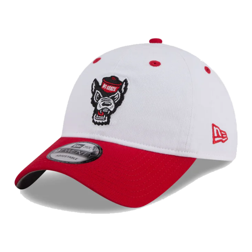 NC State Wolfpack New Era x adidas White Low Profile 9TWENTY Adjustable Hat