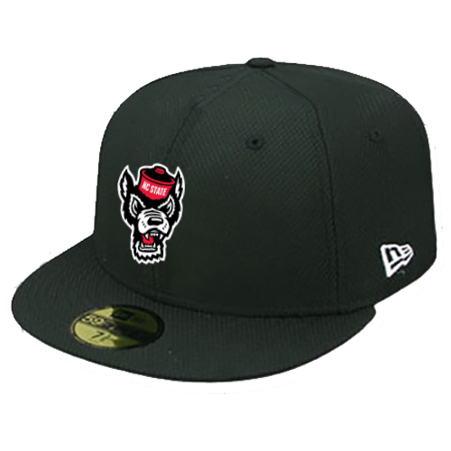 NC State Wolfpack New Era 59Fifty Wolfhead Fitted Diamond Mesh Hat
